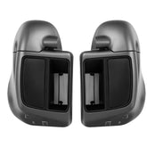 HR3 Industrial Gray Denim Vented Lower Fairing Kit For Harley Touring models 2014-2024